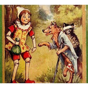 Pinocchio 1920s Illustrated Frances Brundage Raphael Tuck Artist HC Collodi WHBS